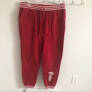 RED GUESS SWEATPANTS